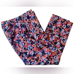 JCrew Collection Silk Wool Pants 4 Ankle Floral Business Casual Cocktail Party